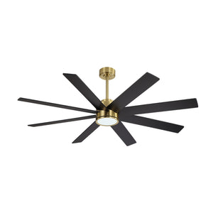 AeroFlow | 60" Wood Blades Ceiling Fan with Light