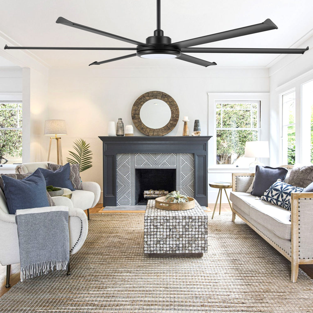 AeroTitan | 96" Aluminum Ceiling Fan with Light