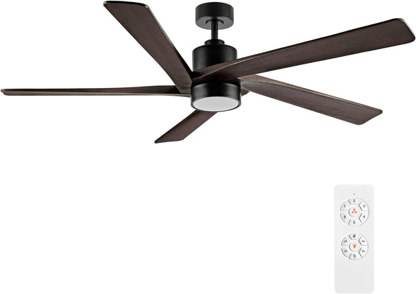 Zephyr Breeze | 54" Wood Blades Ceiling Fan with Light
