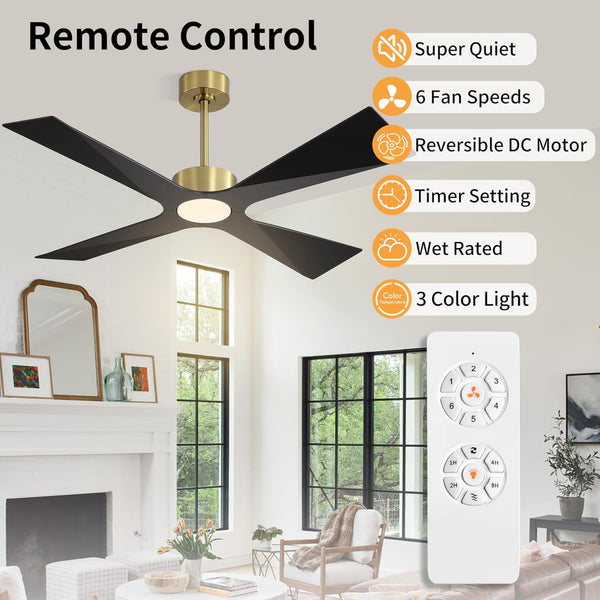 SkyBlade | 54" ABS Waterproof Ceiling Fan with Light