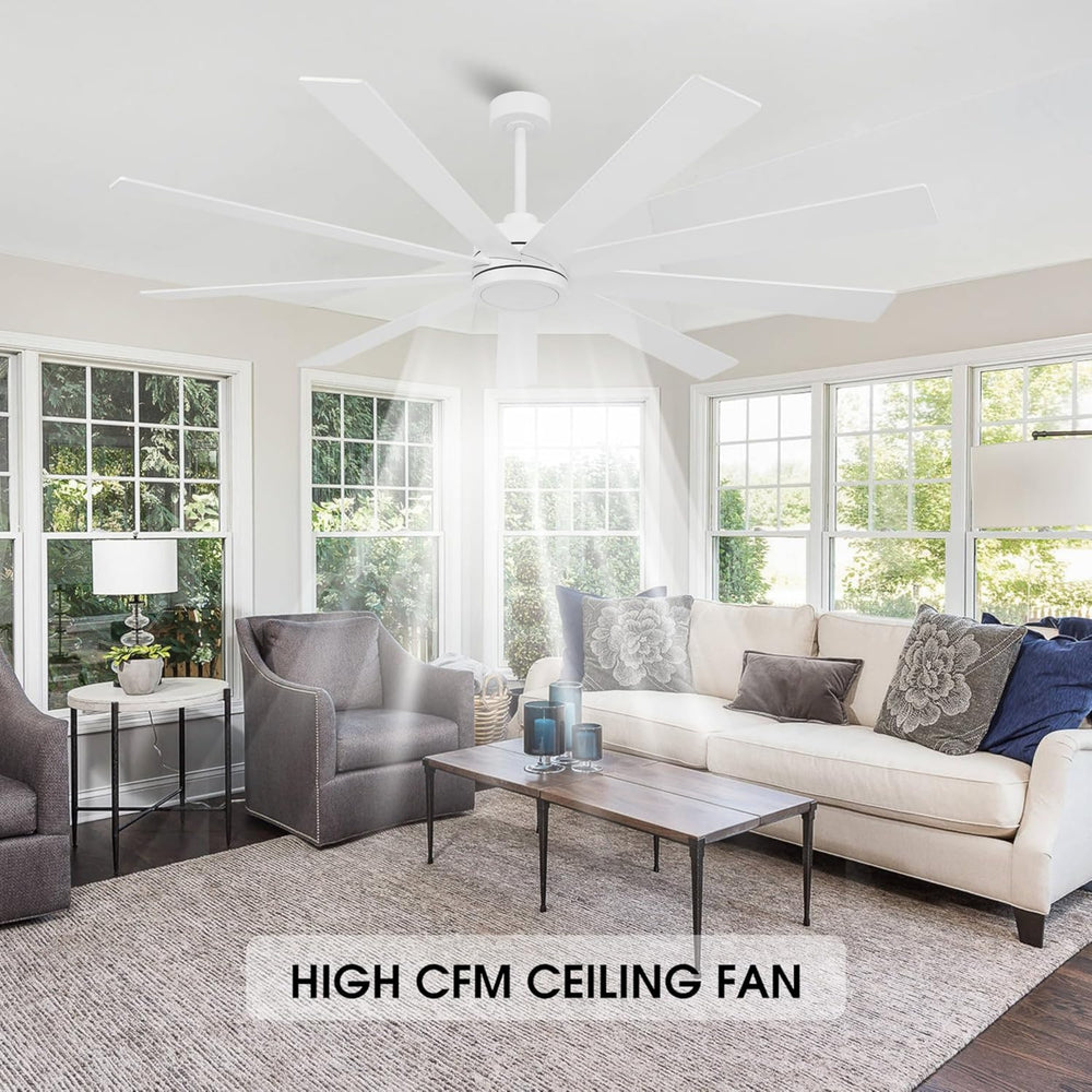 Solara | 65’’  Wood Blades Ceiling Fan