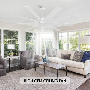 Solara | 65’’  Wood Blades Ceiling Fan