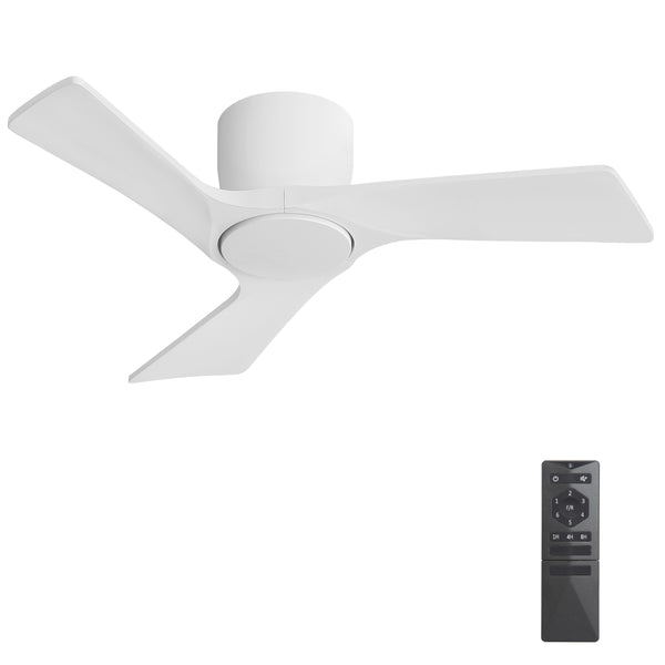 SkyLume | 36" Flush Mount Wood 3 Blades Ceiling Fan