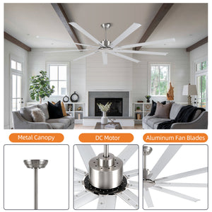 TurboFlow | 84" Aluminum Blades Ceiling Fan