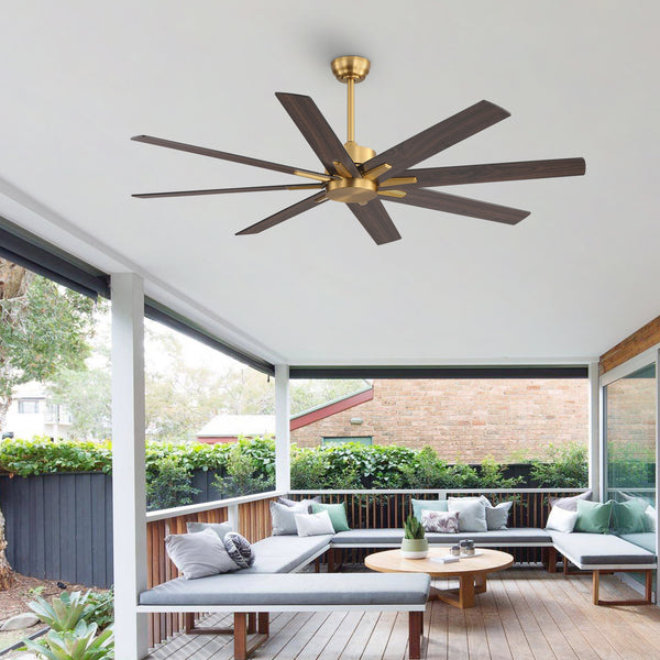 Climora | 64’’ Wood Blades Ceiling Fan