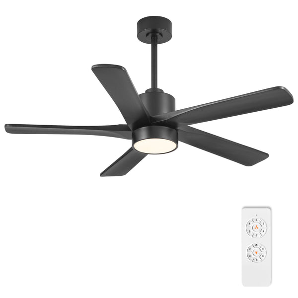Zephyr Breeze | 48" Wood 5 Blades Ceiling Fan with Light