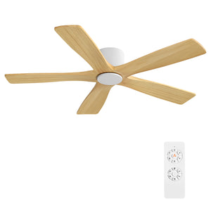 Serenity Air | 48" Flush Mount Wood 5 Blades Ceiling Fan