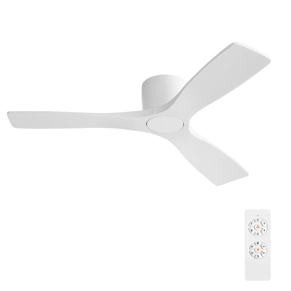 Calmo | 48’’ Flush Mount Wood Blades Ceiling Fan