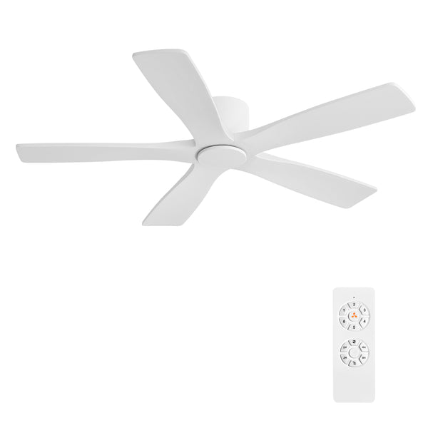 Serenity Air | 48" Flush Mount Wood 5 Blades Ceiling Fan