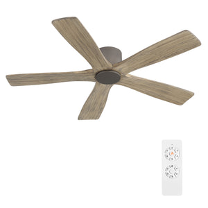 Serenity Air | 48" Flush Mount Wood 5 Blades Ceiling Fan