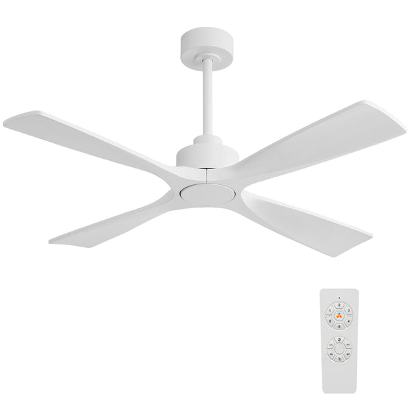 Aervion| 48" Wood 4 Blades Ceiling Fan without Light