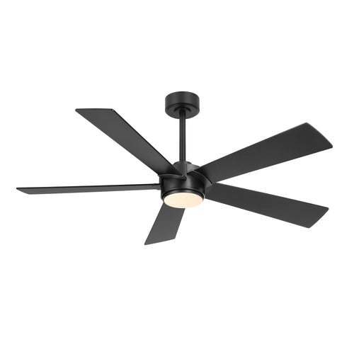LumiWood | 64" Wood Blades Ceiling Fan with Light