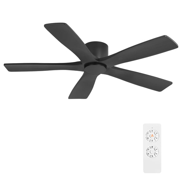 Serenity Air | 54" Flush Mount Wood 5 Blades Ceiling Fan