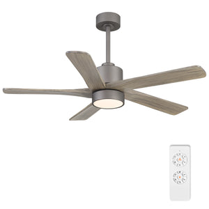 Zephyr Breeze | 48" Wood 5 Blades Ceiling Fan with Light
