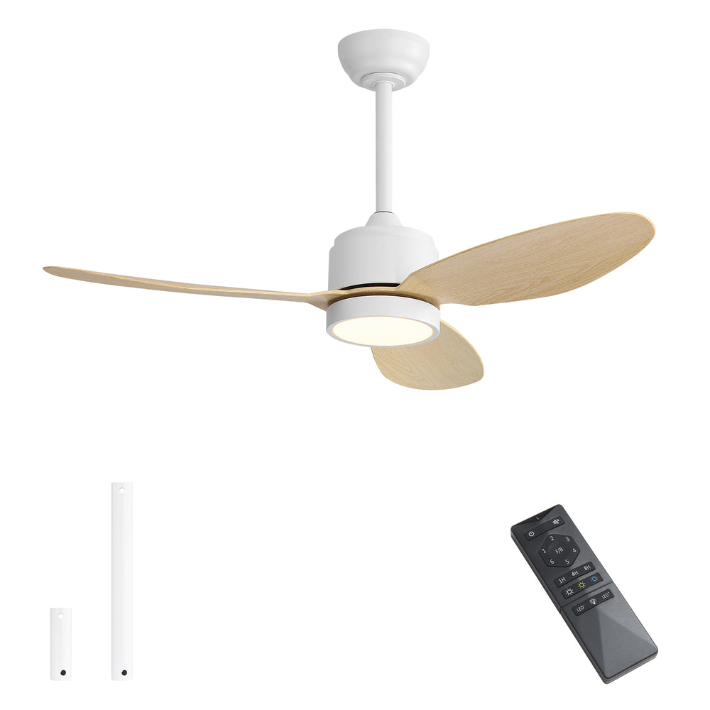Flowara | 52" 3 Blades Waterproof Ceiling Fan with Light