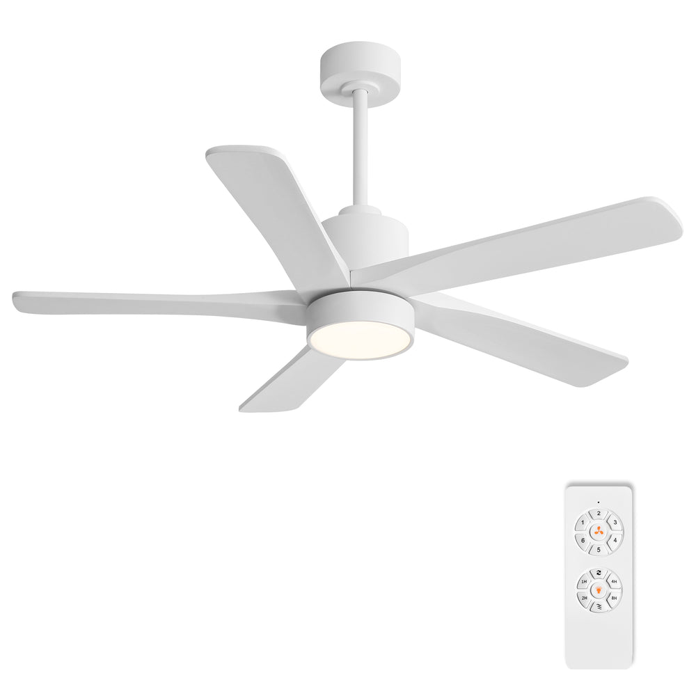 Zephyr Breeze | 48" Wood 5 Blades Ceiling Fan with Light