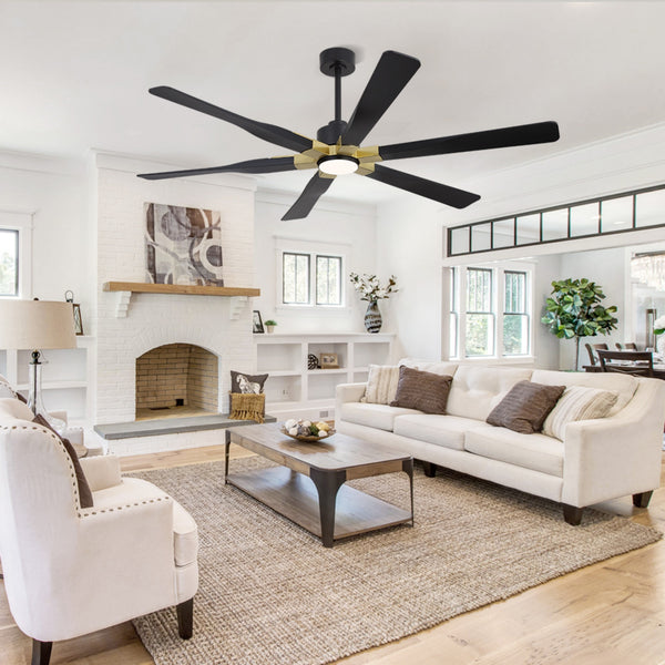 Aurevo | 78’’ ABS Blades Ceiling Fan with Light