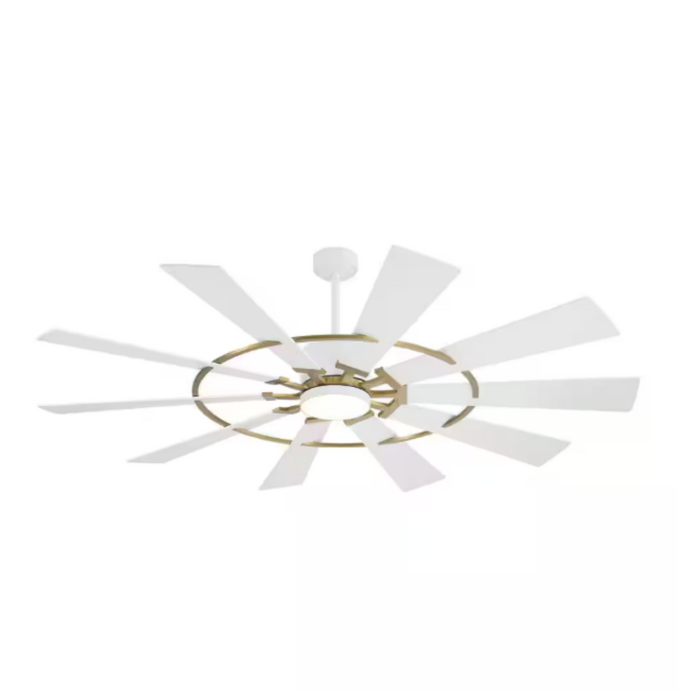 GearBloom | 72" Wood Blades Ceiling Fan with Light
