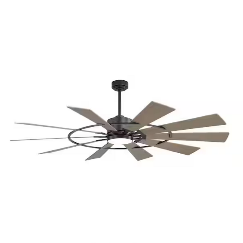 GearBloom | 84" Wood Blades Ceiling Fan with Light