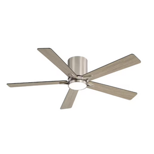 Lustra | 52’’ Flush Mount Wood Blades Ceiling Fan with Light