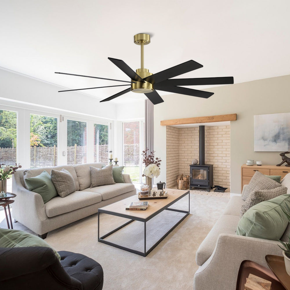 AeroFlow | 60" Wood Blades Ceiling Fan