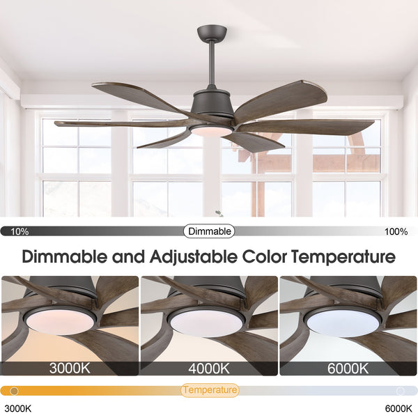 AeroWave | 60" Smart Ceiling Fan with Light