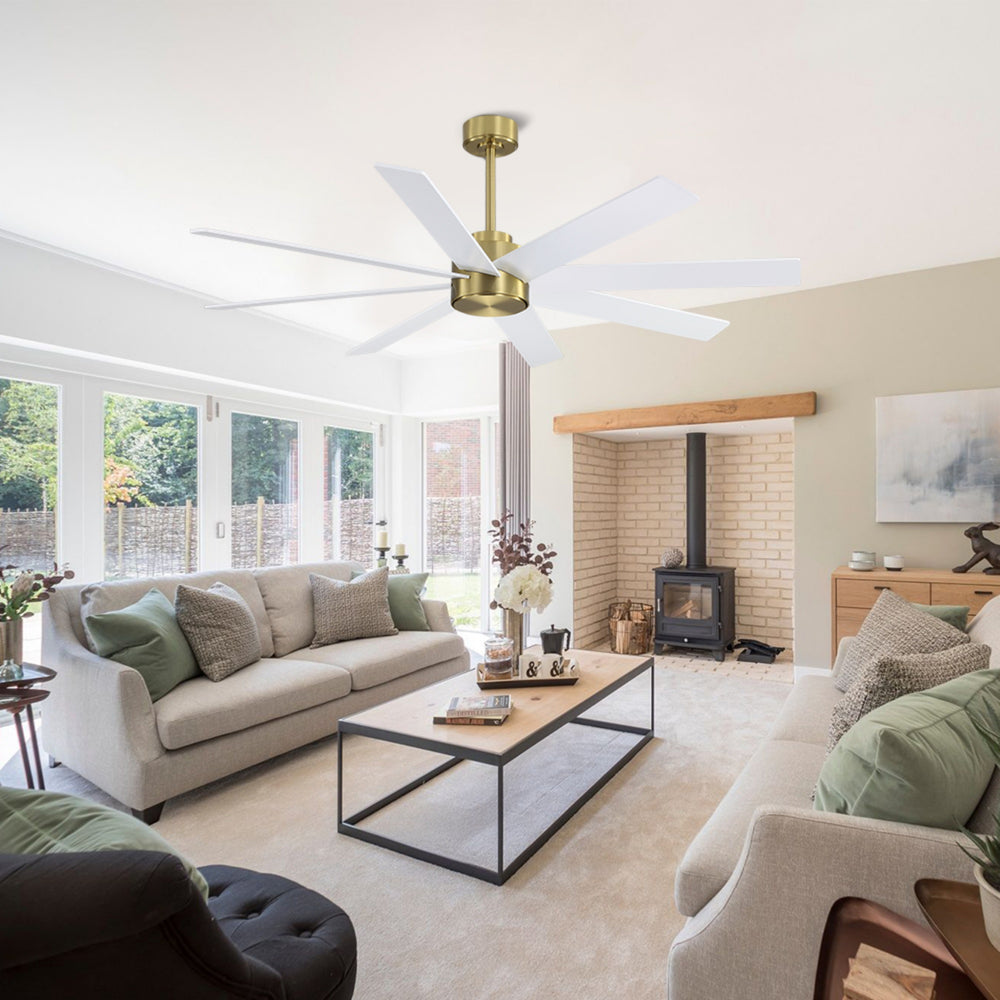 AeroFlow | 72" Wood Blades Ceiling Fan