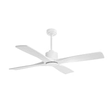 Load image into Gallery viewer, Wingbo Flying-MS DC Ceiling Fan without Lights, 4 Carved Solid Wood Blades,White
