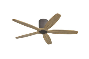 Auralis | 54" Flush Mount Wood 5 Blades Ceiling Fan