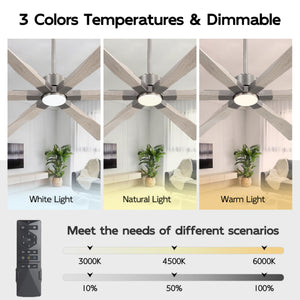 Aurevo | 68’’ ABS Blades Ceiling Fan with Light