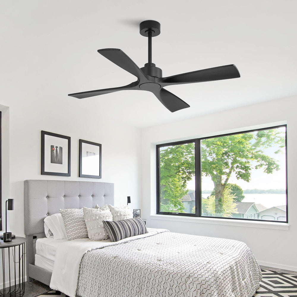 Aervion| 48" Wood 4 Blades Ceiling Fan without Light