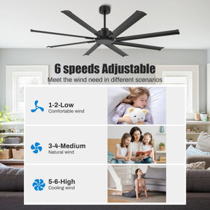 Magnus | 72’’ Aluminum Blades Ceiling Fan