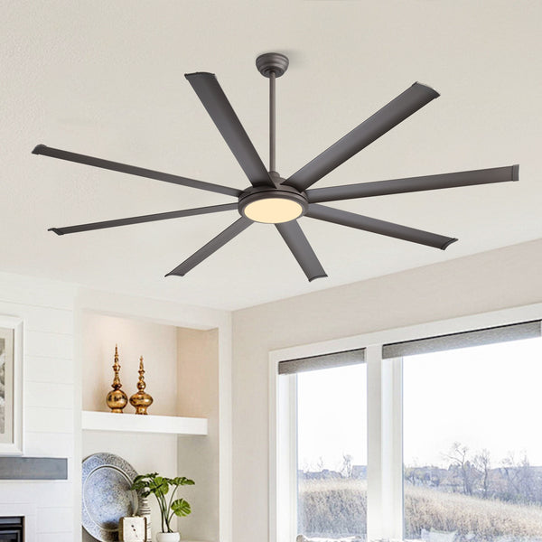 SkySpan | 64" Aluminum Blades Ceiling Fan with Light