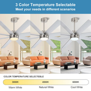 AeroFlow | 72" Wood Blades Ceiling Fan with Light