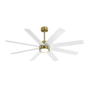 AeroFlow | 60" Wood Blades Ceiling Fan with Light