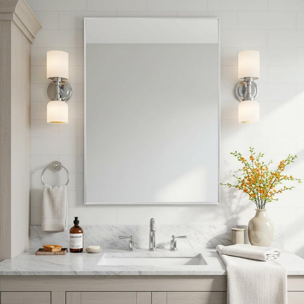 LumiRefine | 26 x 36" Vanity Mirror with Aluminum Frame