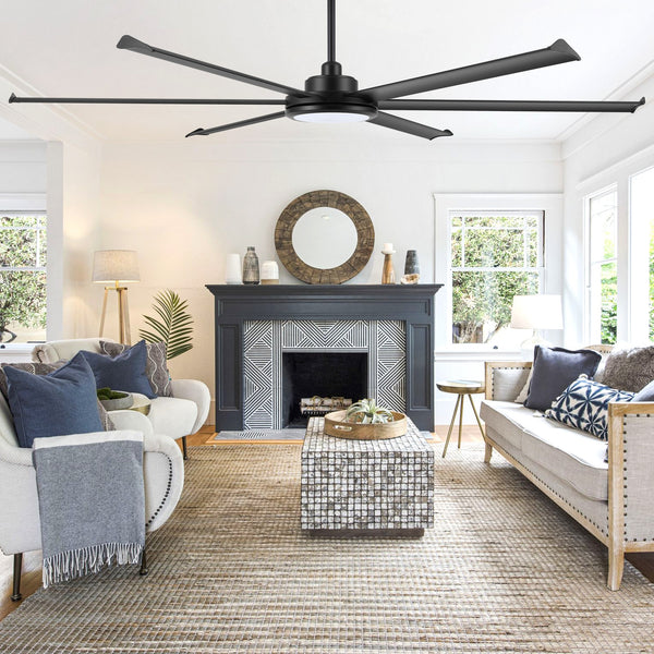 AeroTitan | 96" Aluminum Ceiling Fan with Light