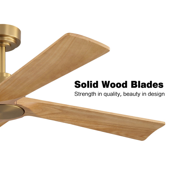 Straton | 54" Wood Blades Ceiling Fan