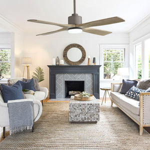 Serenity Air| 54" Wood Blades Ceiling Fan with Light