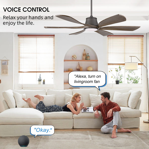 AeroWave | 60" Smart Ceiling Fan with Light