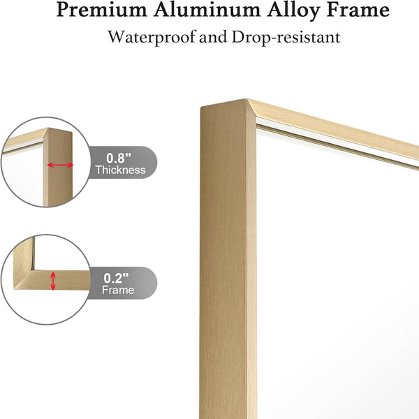 LumiRefine | 26 x 36" Vanity Mirror with Aluminum Frame