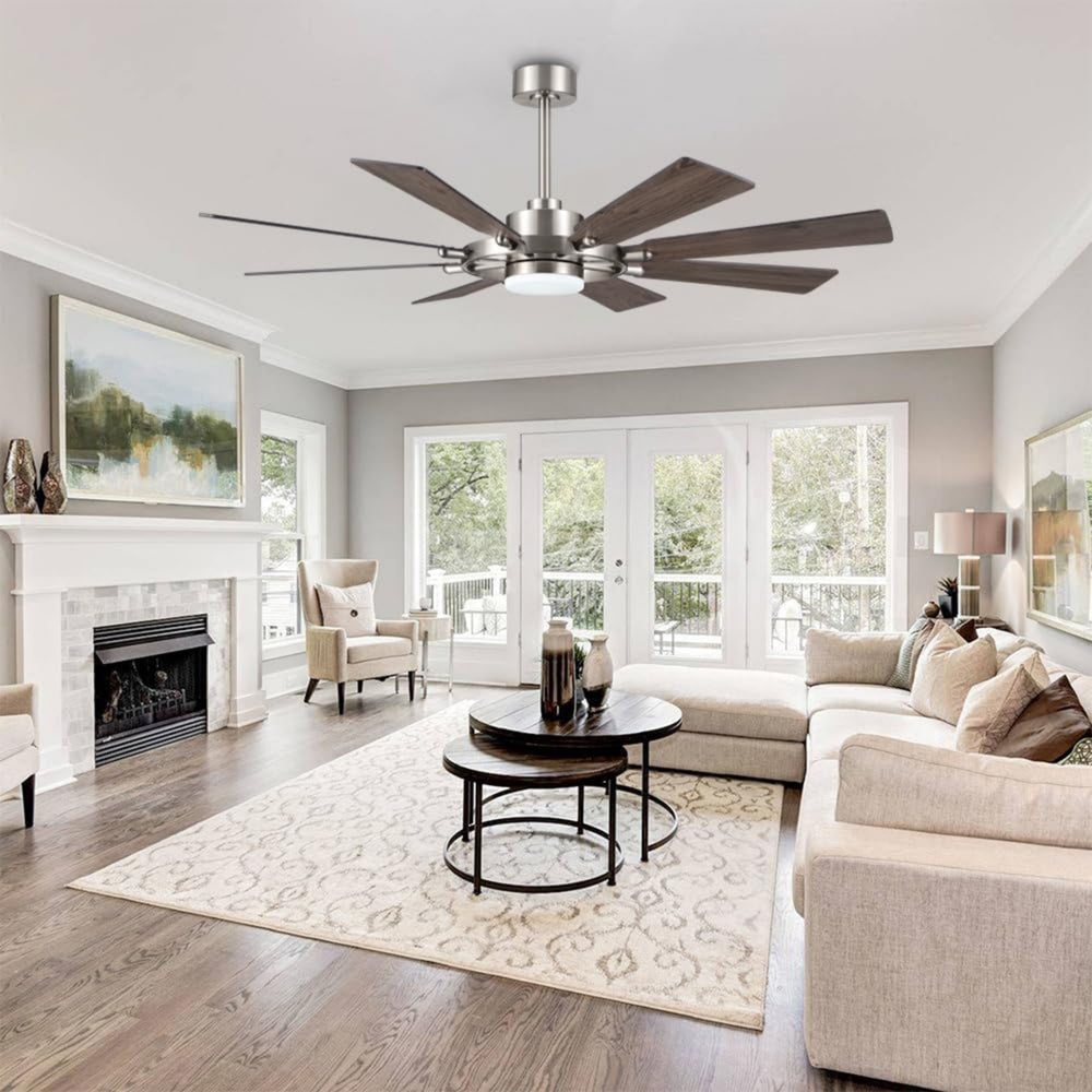 AeroMax | 72" Wood Blades Ceiling Fan with Light