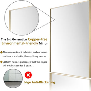 LumiRefine | 26 x 36" Vanity Mirror with Aluminum Frame