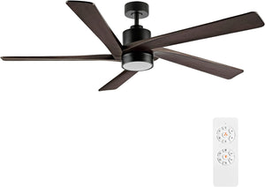 Zephyr Breeze | 54" Wood Blades Ceiling Fan with Light