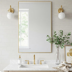 LumiRefine | 26 x 40" Vanity Mirror with Aluminum Frame
