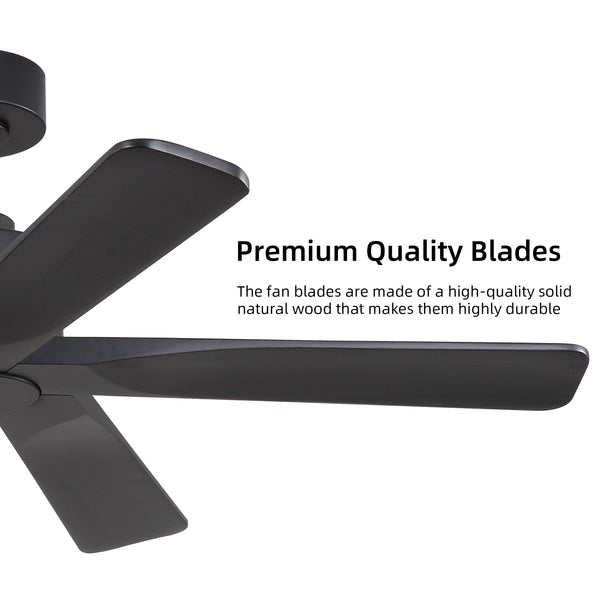 Zephyr Breeze | 48" Wood 5 Blades Ceiling Fan