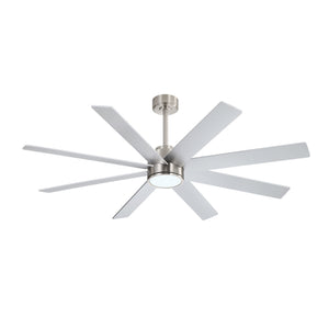 AeroFlow | 60" Wood Blades Ceiling Fan with Light