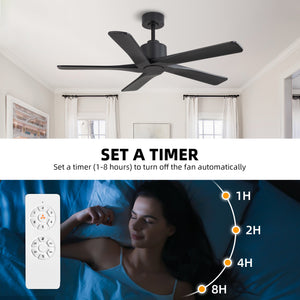 Zephyr Breeze | 48" Wood 5 Blades Ceiling Fan
