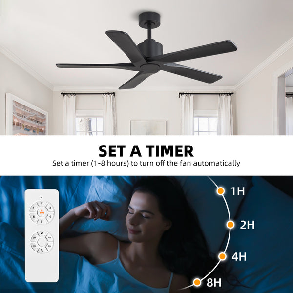 Zephyr Breeze | 48" Wood 5 Blades Ceiling Fan