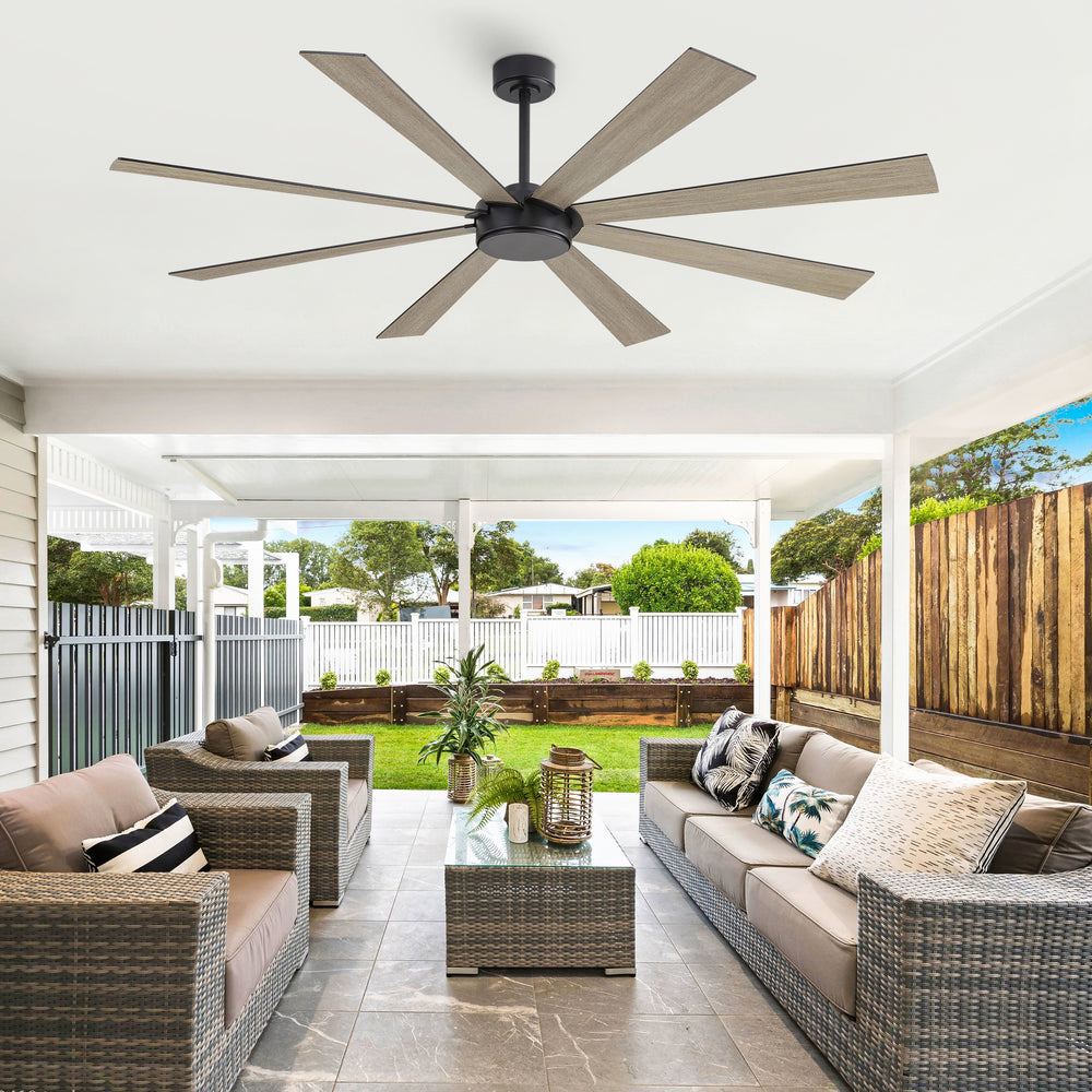Wallisgo | 72" Wood Blades Ceiling Fan